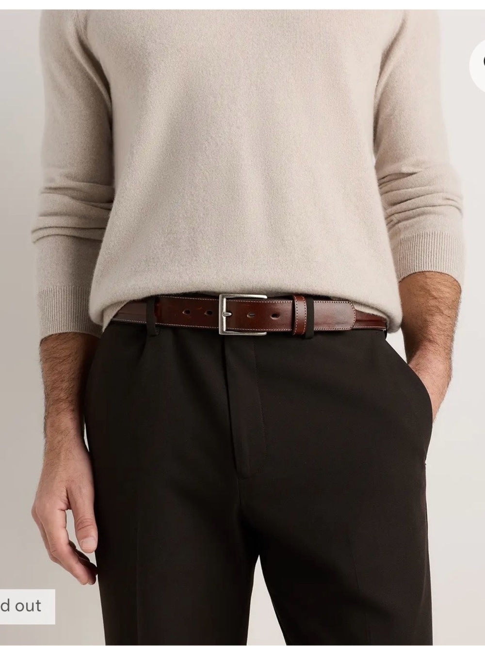 Quince Hugo leather belt